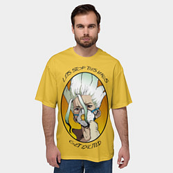 Футболка оверсайз мужская Senku Ishigami, цвет: 3D-принт — фото 2