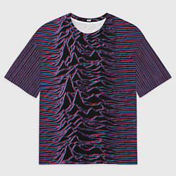 Футболка оверсайз мужская Joy Division Glitch, цвет: 3D-принт