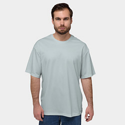 Футболка оверсайз мужская Радуга v5 - голубой, цвет: 3D-принт — фото 2