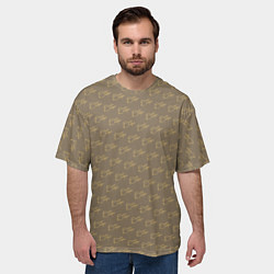 Футболка оверсайз мужская Будь Добрее, цвет: 3D-принт — фото 2