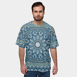 Футболка оверсайз мужская Кружево, цвет: 3D-принт — фото 2