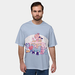 Футболка оверсайз мужская BTS Happy Birthday, цвет: 3D-принт — фото 2