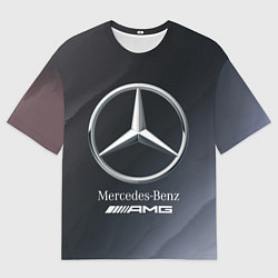 Футболка оверсайз мужская MERCEDES МЕРСЕДЕС, цвет: 3D-принт
