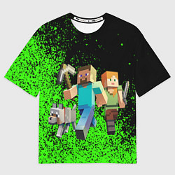 Мужская футболка оверсайз Minecraft