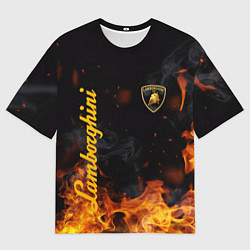 Футболка оверсайз мужская LAMBORGHINI, цвет: 3D-принт