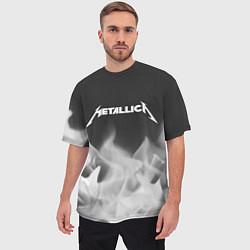 Футболка оверсайз мужская METALLICA МЕТАЛЛИКА, цвет: 3D-принт — фото 2