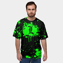 Футболка оверсайз мужская Death Note, цвет: 3D-принт — фото 2