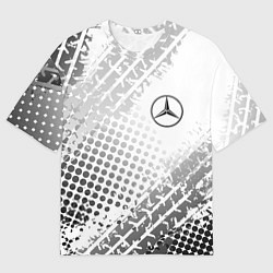 Футболка оверсайз мужская Mercedes-Benz, цвет: 3D-принт