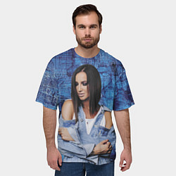 Футболка оверсайз мужская Olga Buzova, цвет: 3D-принт — фото 2