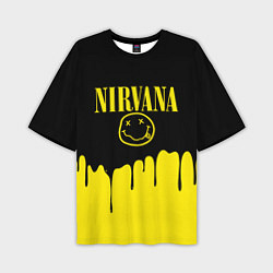 Футболка оверсайз мужская Nirvana, цвет: 3D-принт