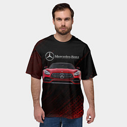 Футболка оверсайз мужская Mercedes Benz AMG, цвет: 3D-принт — фото 2
