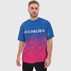 Футболка оверсайз мужская Chelsea Челси, цвет: 3D-принт — фото 2