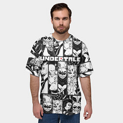 Футболка оверсайз мужская UNDERTALE, цвет: 3D-принт — фото 2
