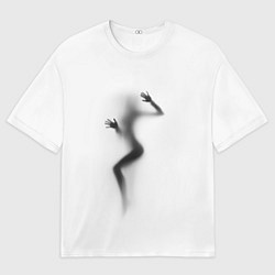 Футболка оверсайз мужская ДЕВУШКА ЗА СТЕКЛОМ, цвет: 3D-принт