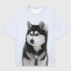 Футболка оверсайз мужская ХАСКИ, цвет: 3D-принт