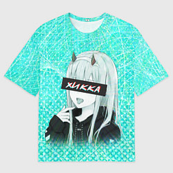 Мужская футболка оверсайз Zero Two Хикка