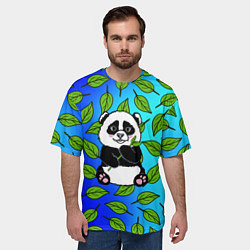 Футболка оверсайз мужская Панда, цвет: 3D-принт — фото 2