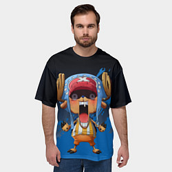Футболка оверсайз мужская One Piece Тони Чоппер, цвет: 3D-принт — фото 2