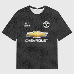 Футболка оверсайз мужская MANCHESTER UNITED 2021 - AWAY, цвет: 3D-принт