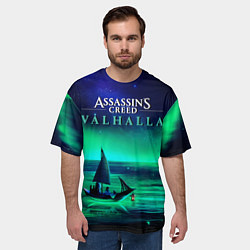 Футболка оверсайз мужская VALHALLA, цвет: 3D-принт — фото 2