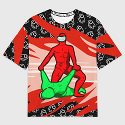 Футболка оверсайз мужская MASTER AMONG US, цвет: 3D-принт