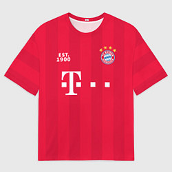 Футболка оверсайз мужская BAYERN 2021 - ДОМАШНЯЯ, цвет: 3D-принт
