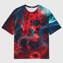 Футболка оверсайз мужская Гигантский космический монстр, цвет: 3D-принт
