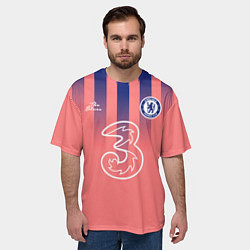 Футболка оверсайз мужская CHELSEA резервная сезон 2021, цвет: 3D-принт — фото 2