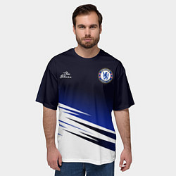 Футболка оверсайз мужская CHELSEA разминочная 1920, цвет: 3D-принт — фото 2