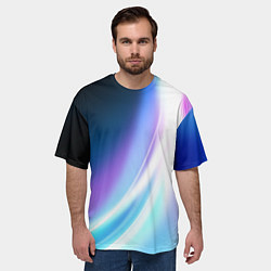 Футболка оверсайз мужская Сияние, цвет: 3D-принт — фото 2