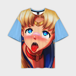 Мужская футболка оверсайз SAILOR MOON AHEGAO