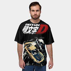 Футболка оверсайз мужская Initial D Z, цвет: 3D-принт — фото 2