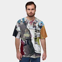 Футболка оверсайз мужская Street art, цвет: 3D-принт — фото 2