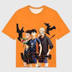 Футболка оверсайз мужская Haikyu Team, цвет: 3D-принт