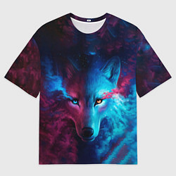 Футболка оверсайз мужская ЗВЕЗДНЫЙ ВОЛК, цвет: 3D-принт