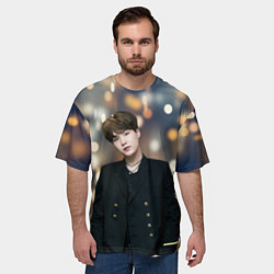 Футболка оверсайз мужская MIN YOONGI, цвет: 3D-принт — фото 2