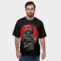 Футболка оверсайз мужская Samurai, цвет: 3D-принт — фото 2