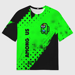 Футболка оверсайз мужская AMONG US - BRAWL STARS LEON, цвет: 3D-принт