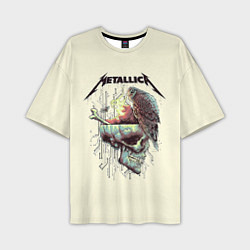 Футболка оверсайз мужская Metallica, цвет: 3D-принт