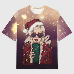 Футболка оверсайз мужская Снегурка, цвет: 3D-принт