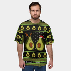 Футболка оверсайз мужская Avo christmas, цвет: 3D-принт — фото 2
