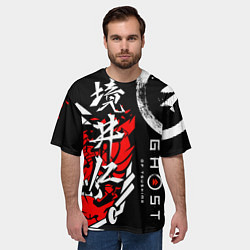 Футболка оверсайз мужская Ghost of Tsushima, цвет: 3D-принт — фото 2