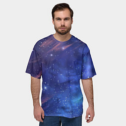 Футболка оверсайз мужская Звёздное небо, цвет: 3D-принт — фото 2