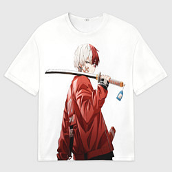 Футболка оверсайз мужская Шото Тодороки, цвет: 3D-принт