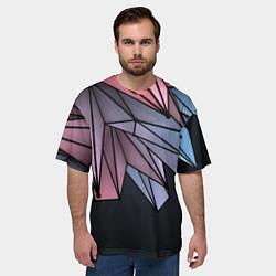 Футболка оверсайз мужская ГеометриЧеский Рисунок, цвет: 3D-принт — фото 2