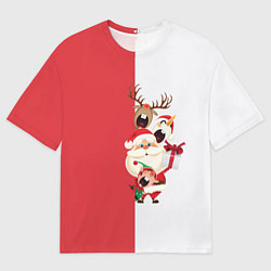 Мужская футболка оверсайз С Новым Годом!