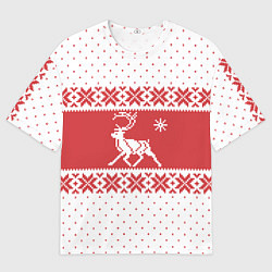 Футболка оверсайз мужская Северный Олень, цвет: 3D-принт