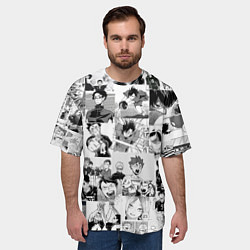 Футболка оверсайз мужская Haikyu, цвет: 3D-принт — фото 2