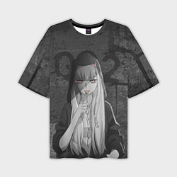 Футболка оверсайз мужская Zero Two, цвет: 3D-принт