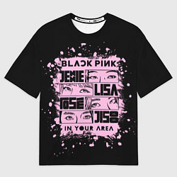 Футболка оверсайз мужская BLACKPINK, цвет: 3D-принт